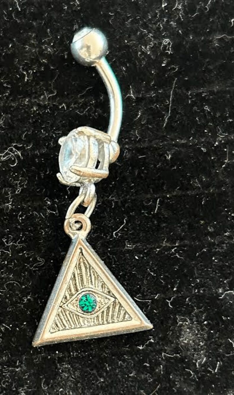 Adorable All Seeing Eye Belly Ring